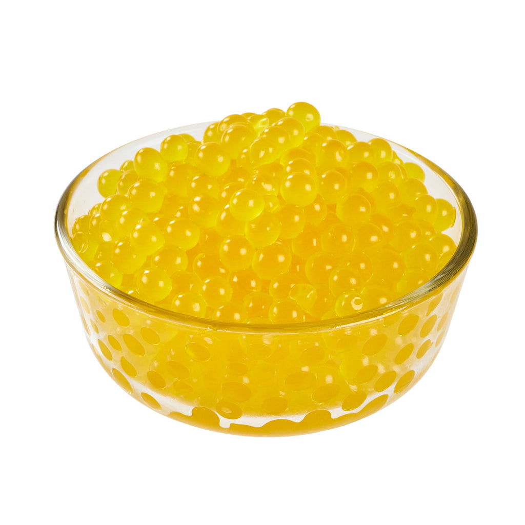 Tea Tek 7 lb Popping Boba - Peach - 4 count box