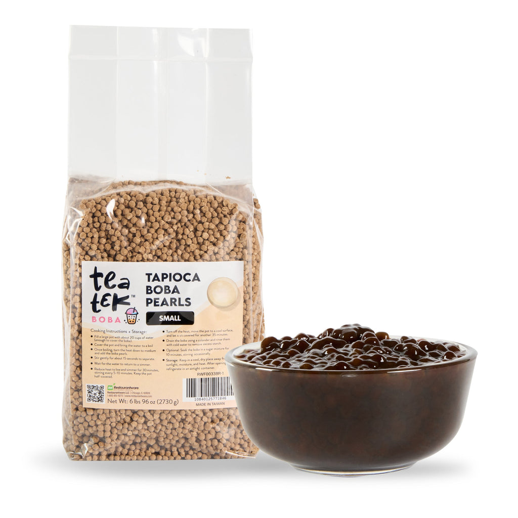 Tea Tek 6 lb Tapioca Boba Pearls - Small - 1 count box