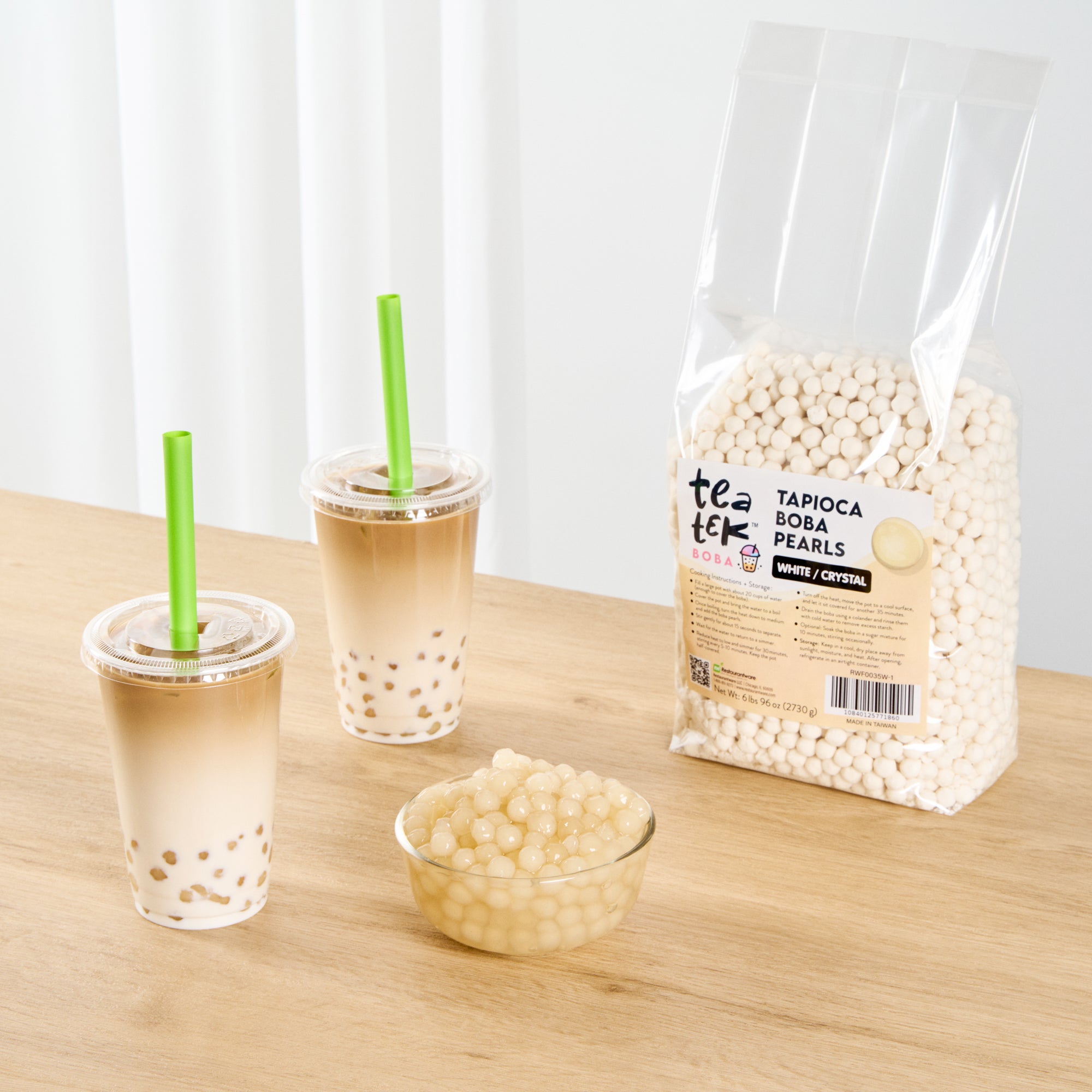 Tea Tek 6 lb Tapioca Boba Pearls - 1 count box