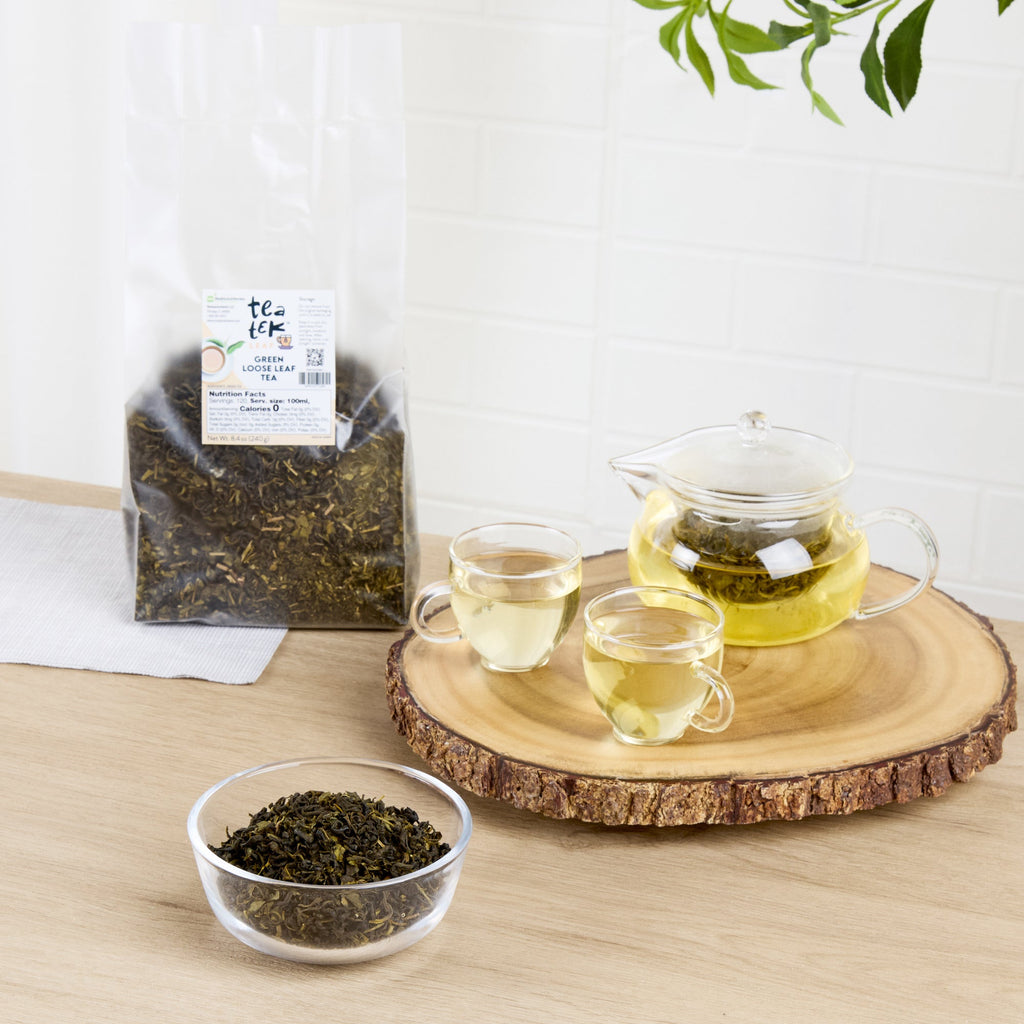 Tea Tek 8.4 oz Green Loose Leaf Tea - 25 count box