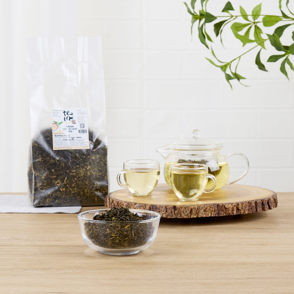 Tea Tek 8.4 oz Green Loose Leaf Tea - 25 count box