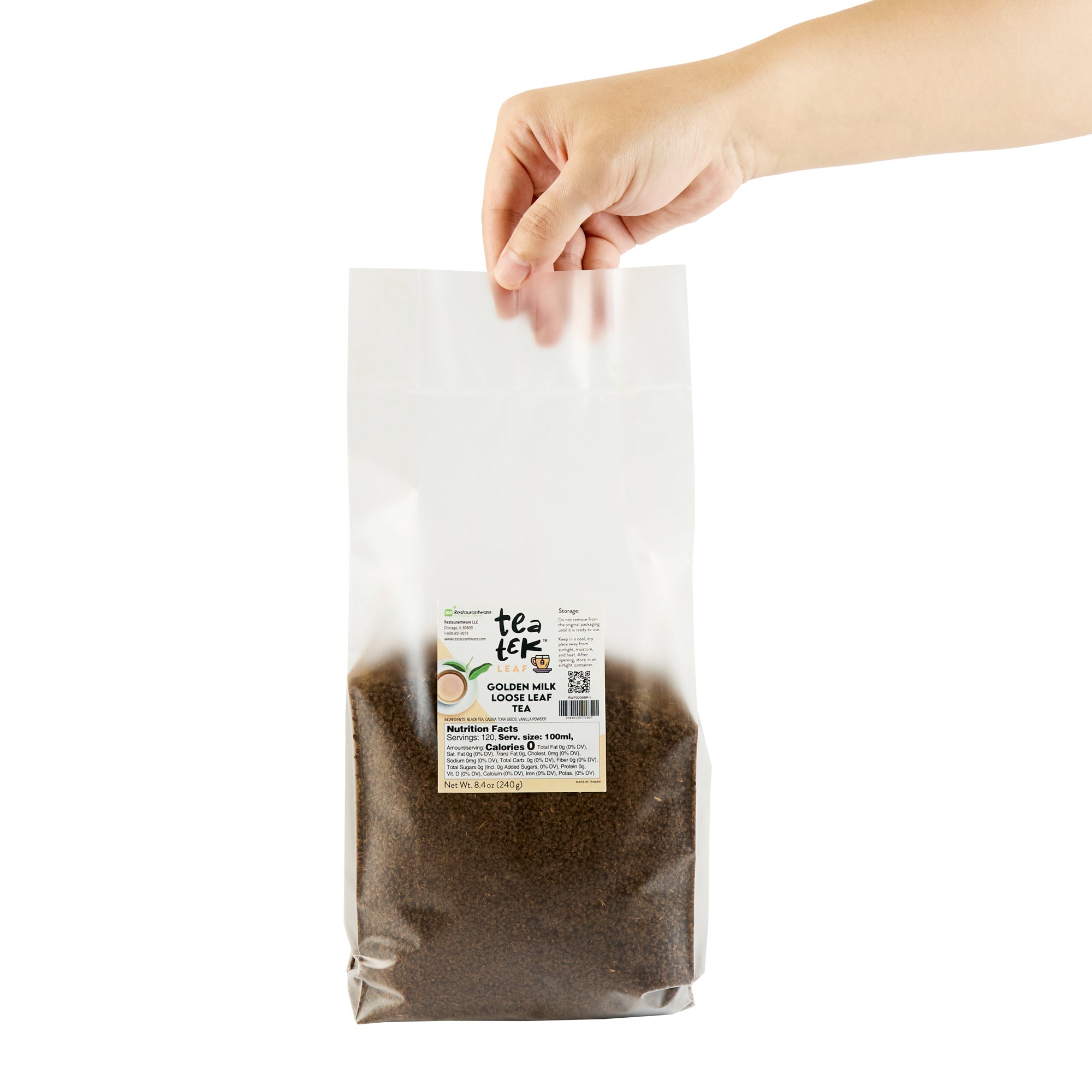 Tea Tek 8.4 oz Golden Milk Loose Leaf Tea - 25 count box
