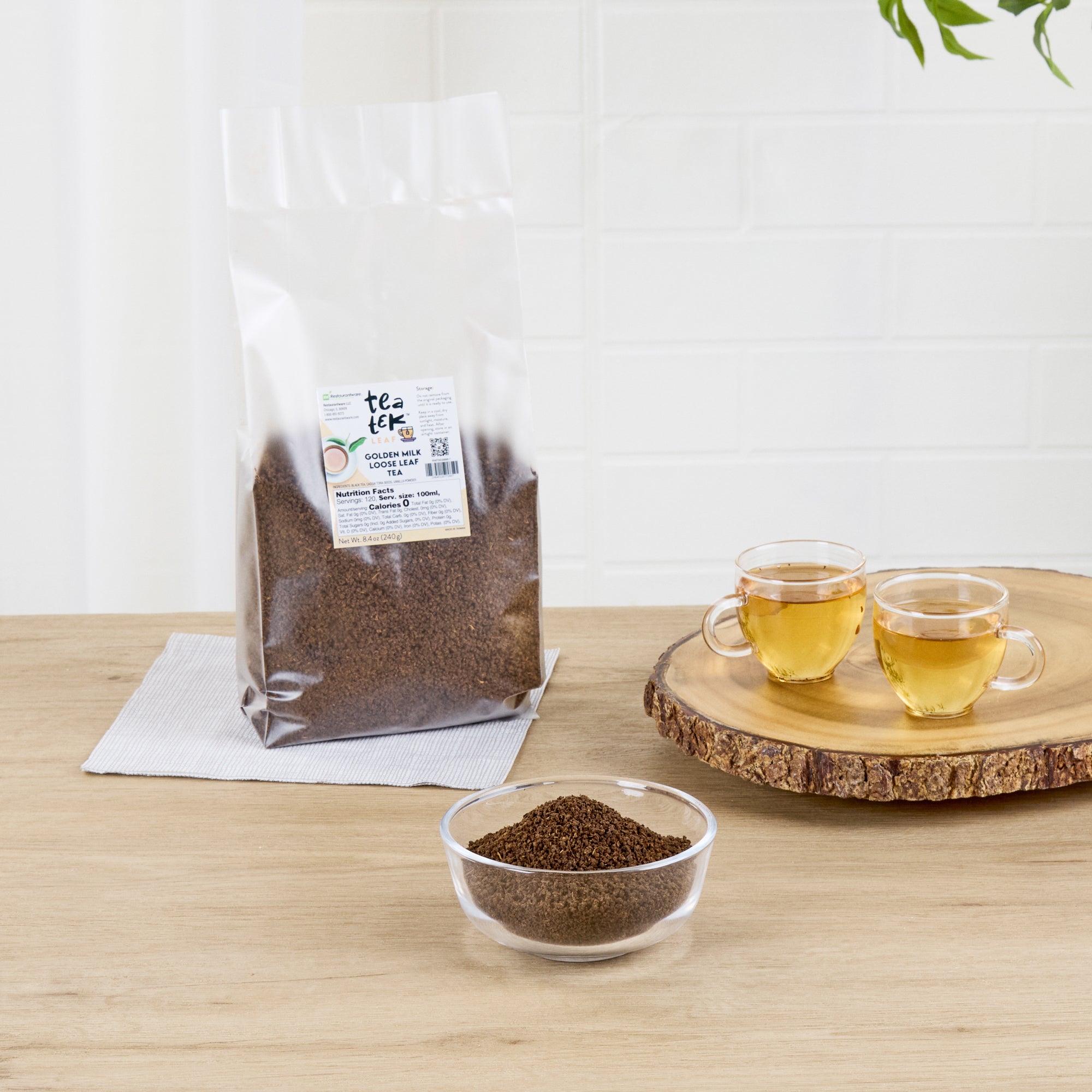 Tea Tek 8.4 oz Golden Milk Loose Leaf Tea - 25 count box