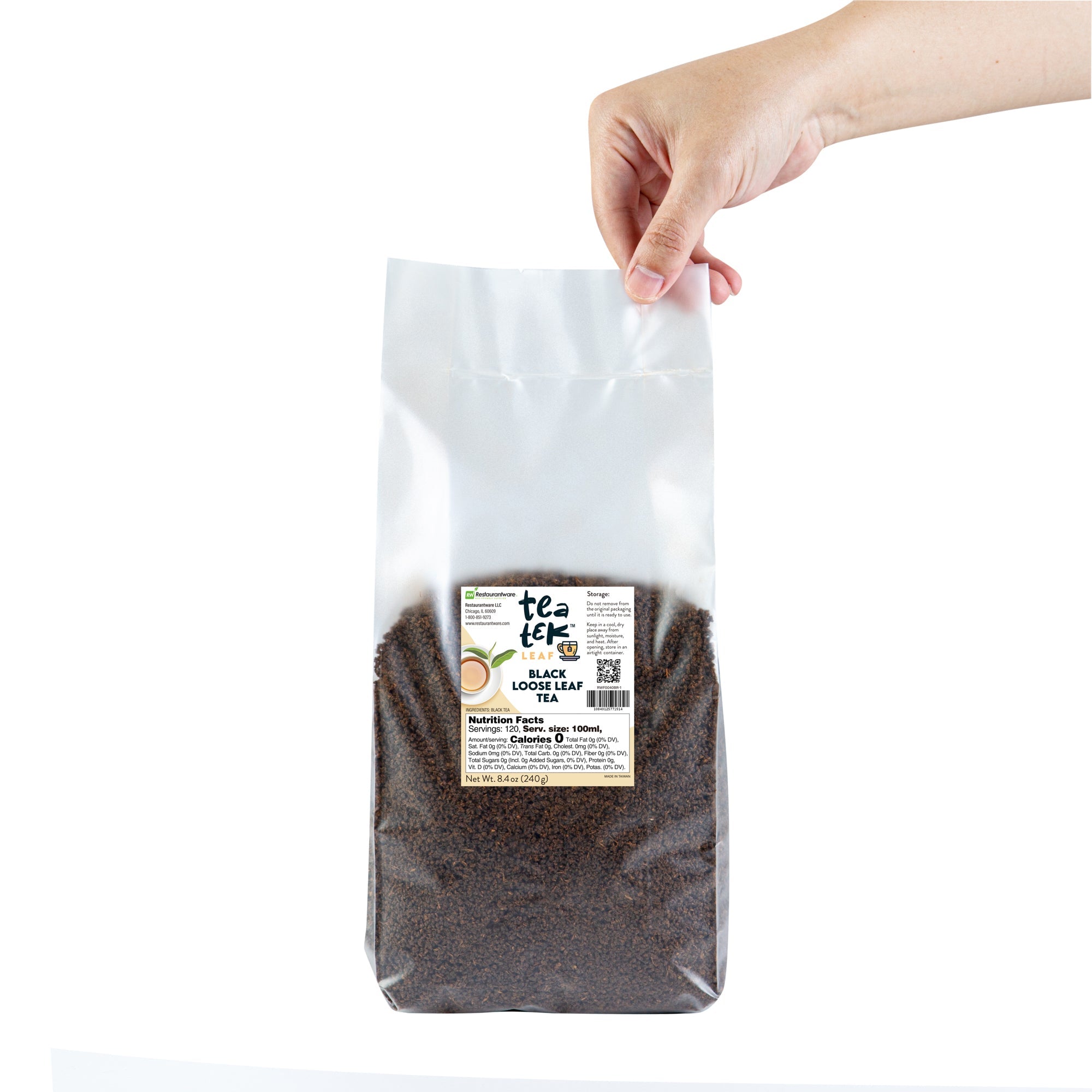 Tea Tek 8.4 oz Black Loose Leaf Tea - 25 count box