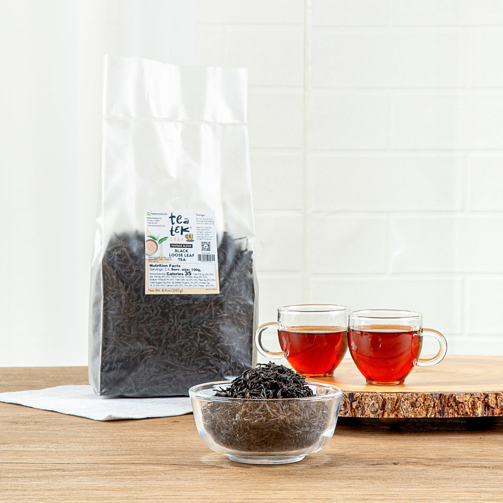Tea Tek 8.4 oz Black Loose Leaf Tea - Vintage Blend - 25 count box