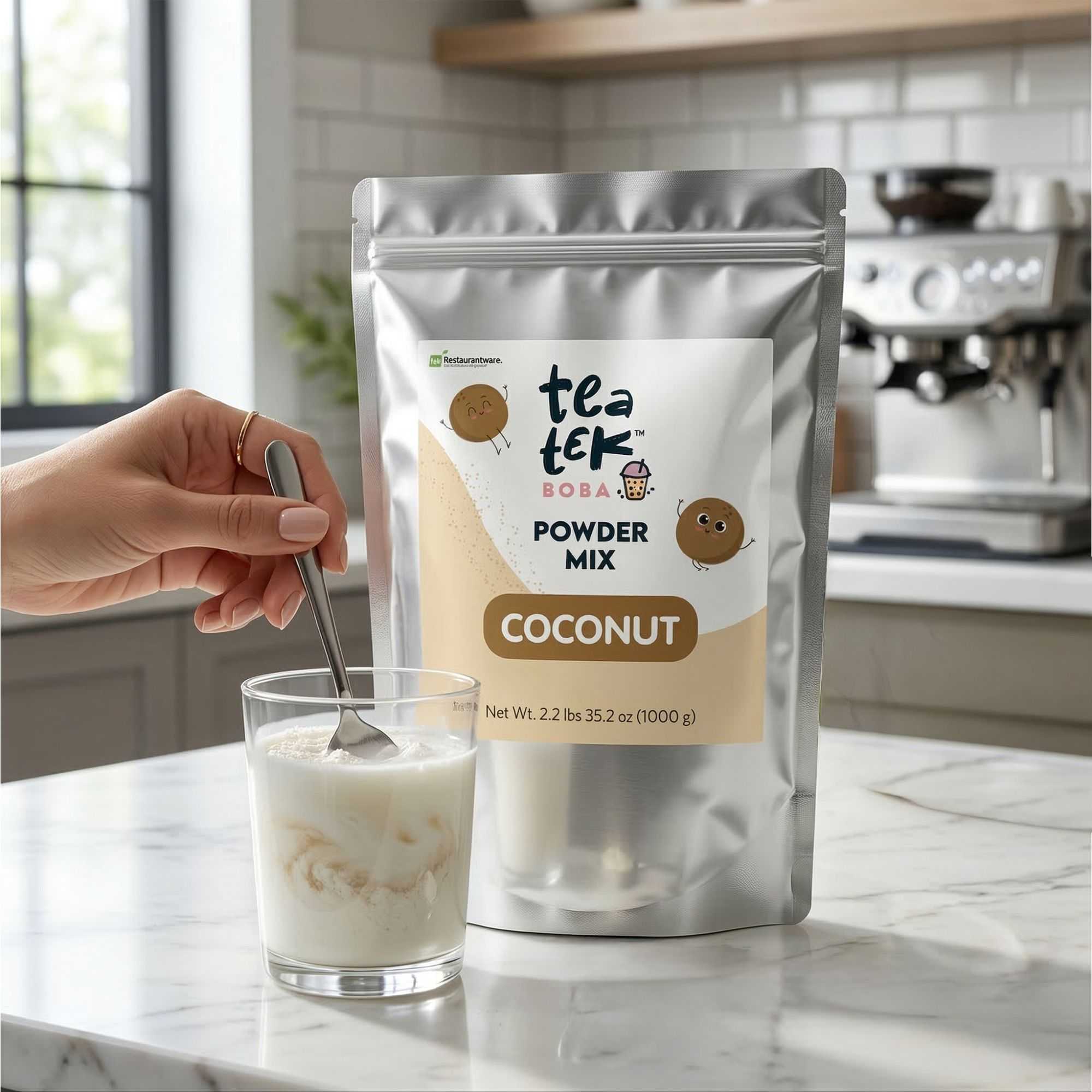 Tea Tek 35 oz Coconut Powder Mix - 10 count box