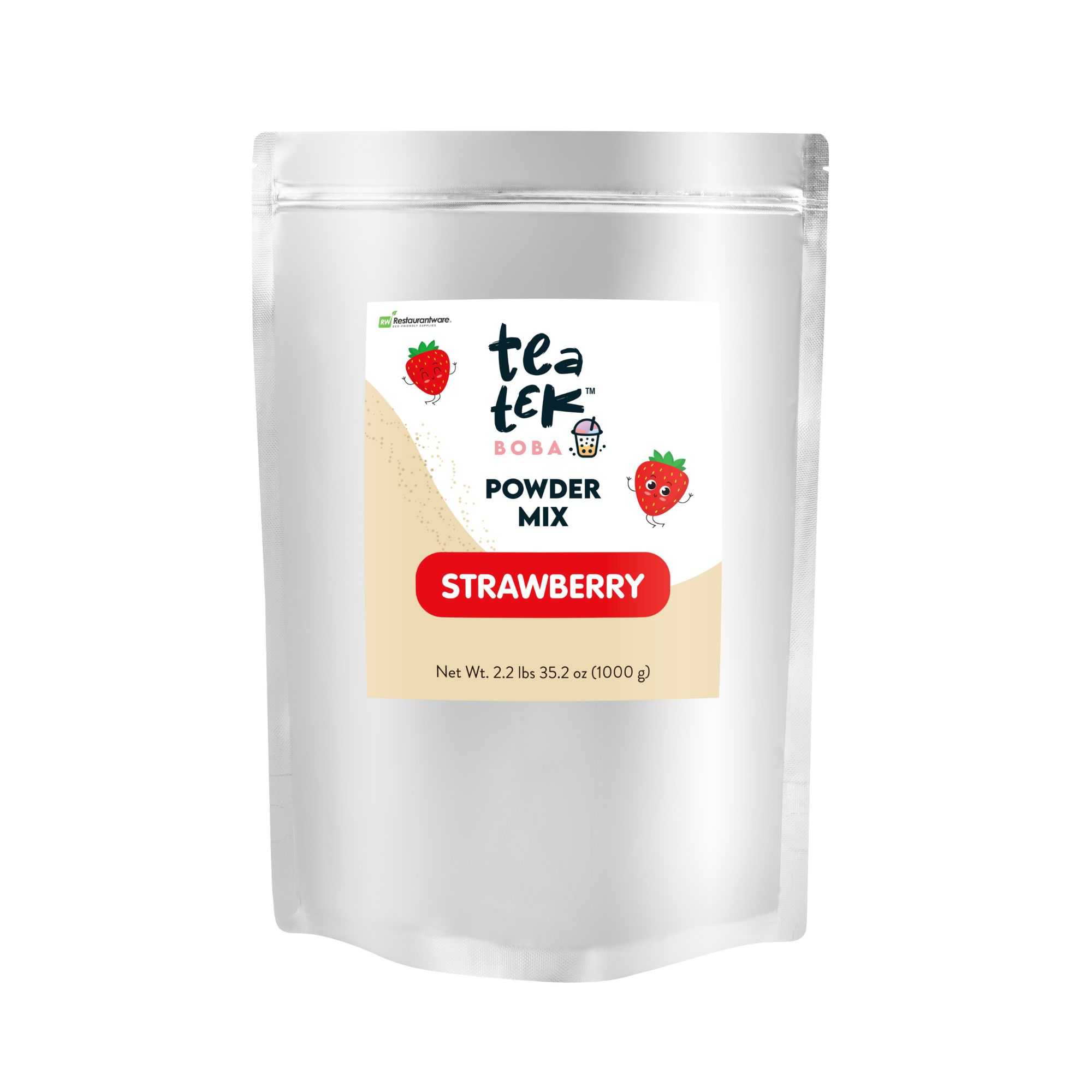 Tea Tek 35.2 oz Strawberry Powder Mix - 10 count box