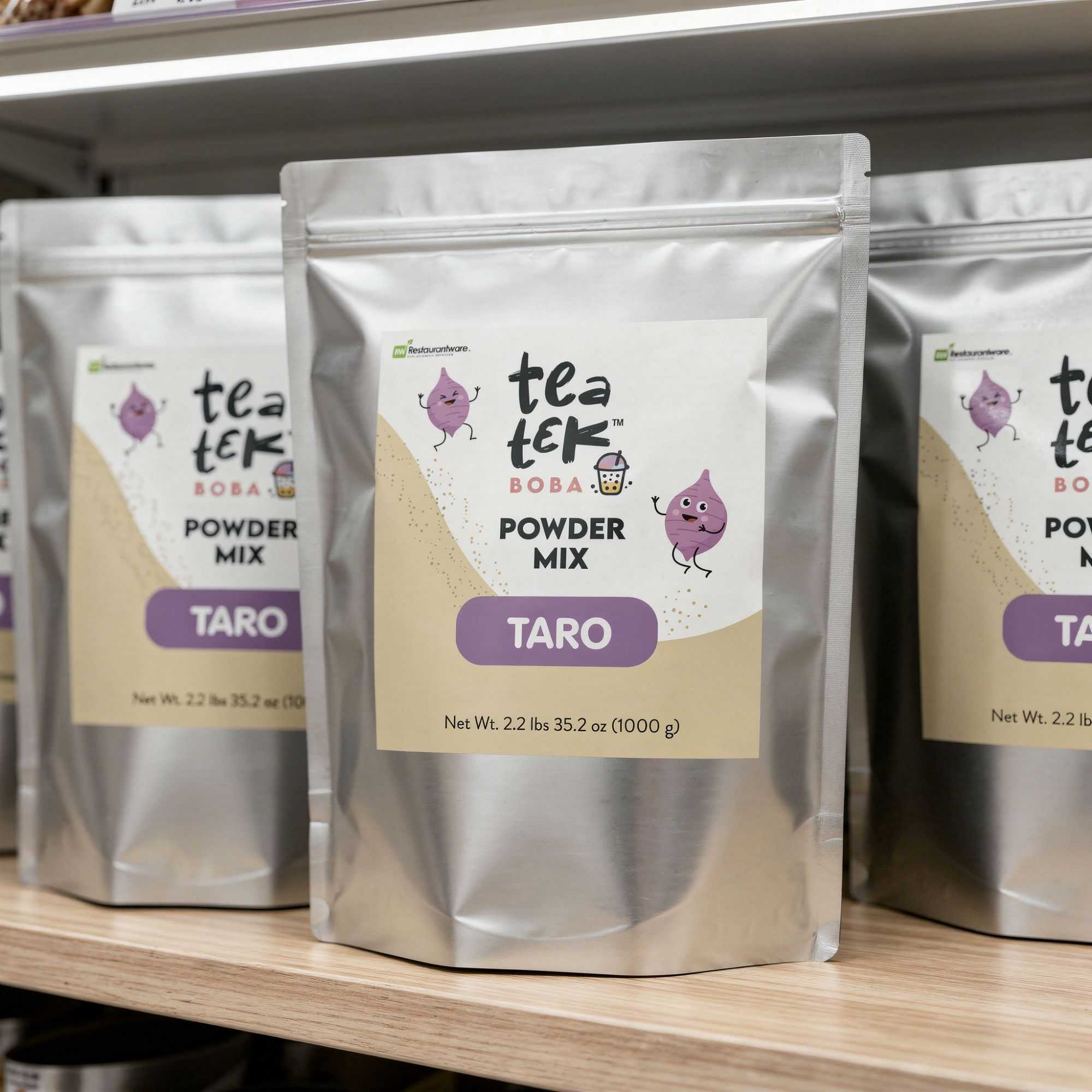 Tea Tek 35.2 oz Taro Powder Mix - 10 count box