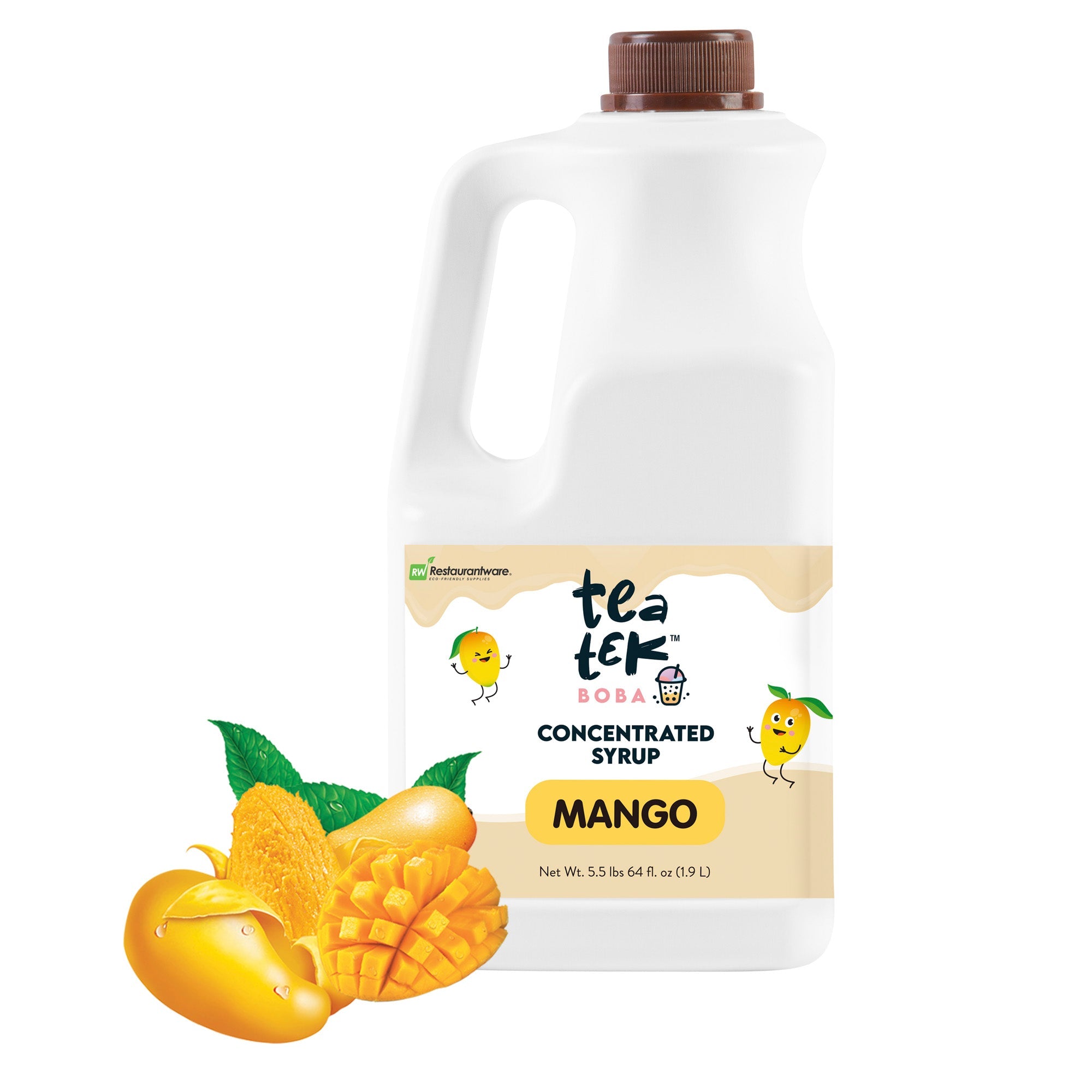 Tea Tek 64 fl. oz Mango Concentrated Syrup - 1 count box
