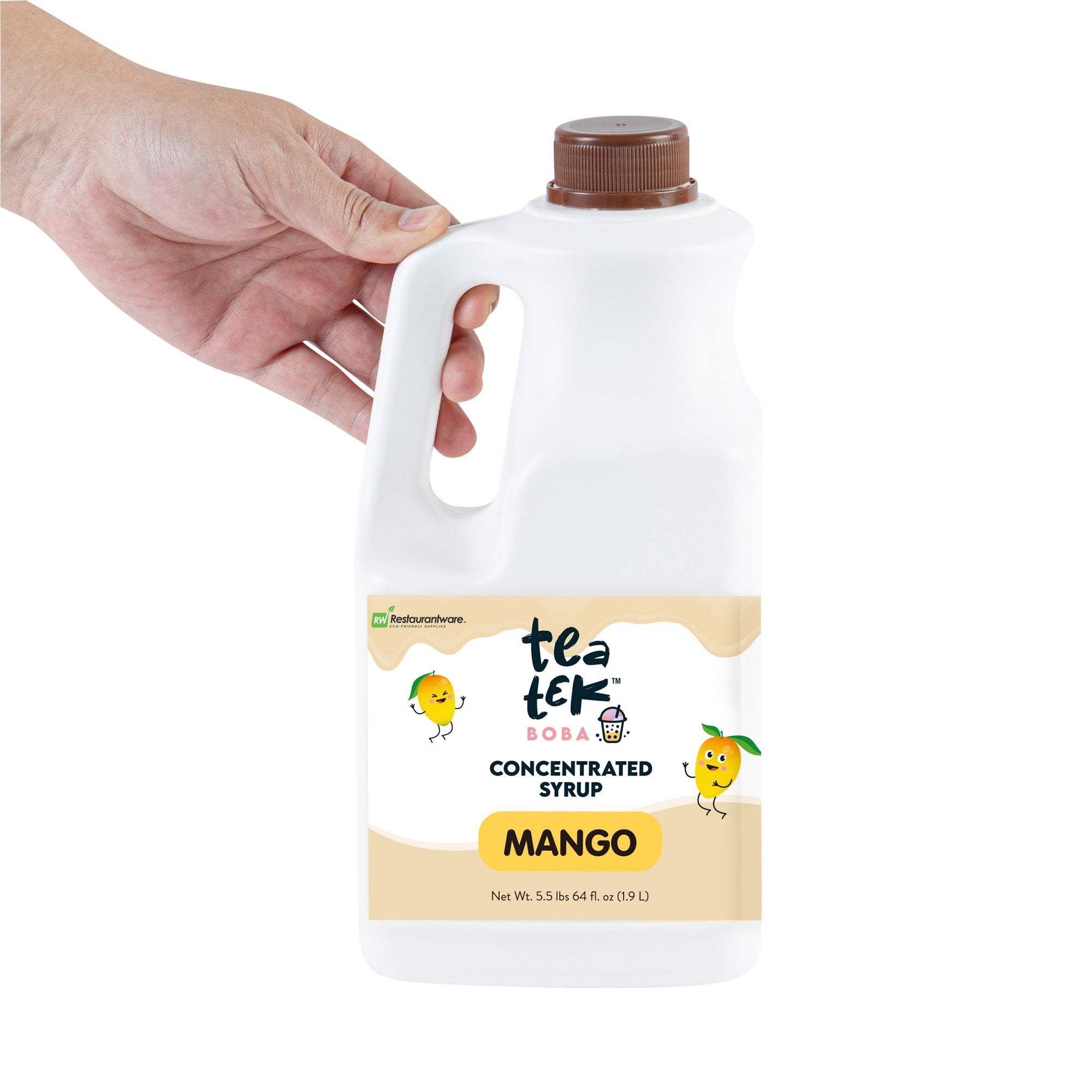 Tea Tek 64 fl. oz Mango Concentrated Syrup - 6 count box