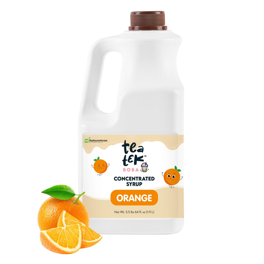 Tea Tek 64 fl. oz Orange Concentrated Syrup - 1 count box