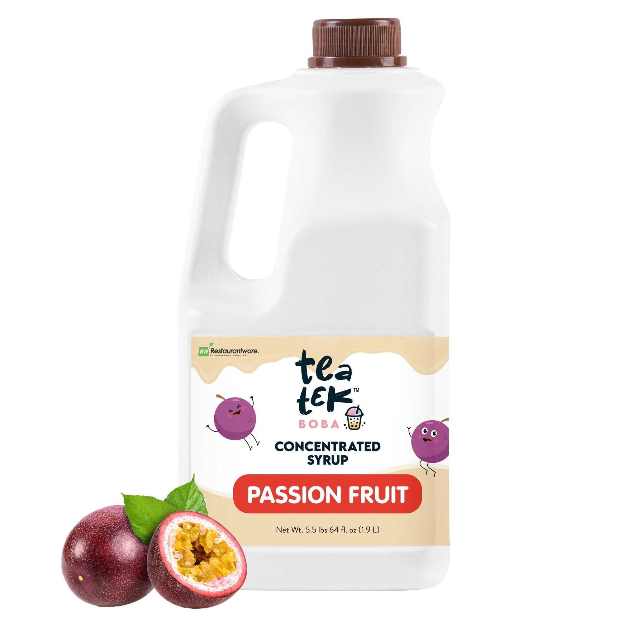 Tea Tek 64 fl. oz Passion Fruit Concentrated Syrup - 1 count box