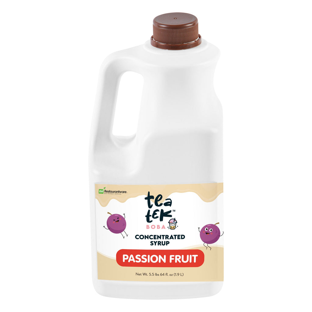 Tea Tek 64 fl. oz Passion Fruit Concentrated Syrup - 6 count box
