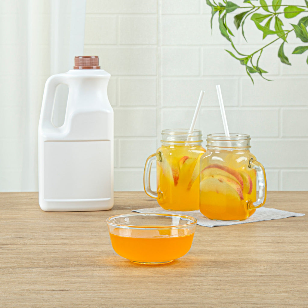 Tea Tek 64 fl. oz Peach Concentrated Syrup - 6 count box