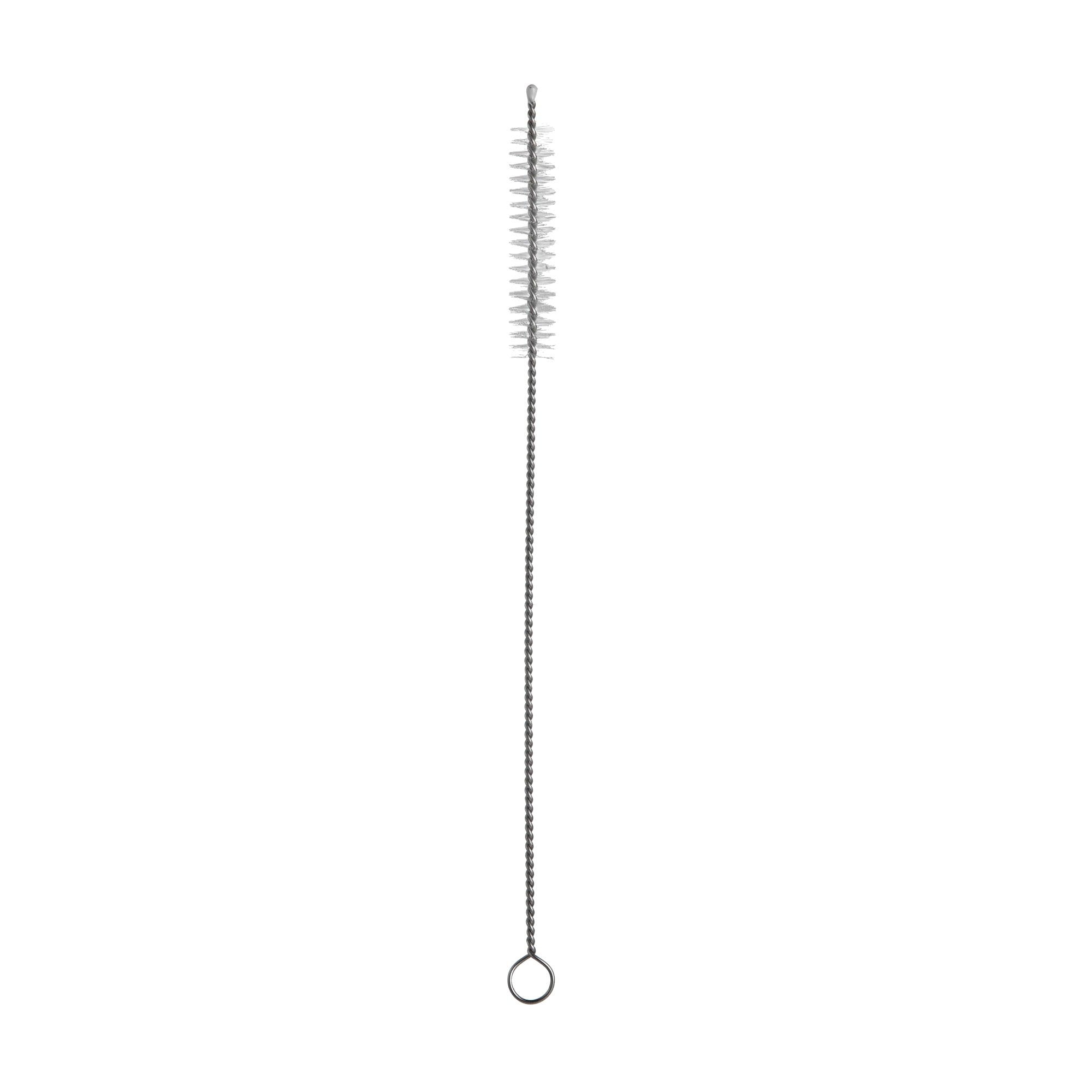 Forma Professional Clear Glass Straw - Borosilicate, with Brush - 7 3/4'' - 100 count box