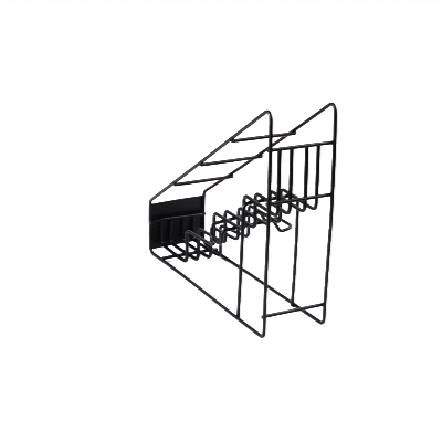 Restpresso Black Iron Bottle Display - 4-Tier - 17" x 4 1/4" x 13" - 1 count box
