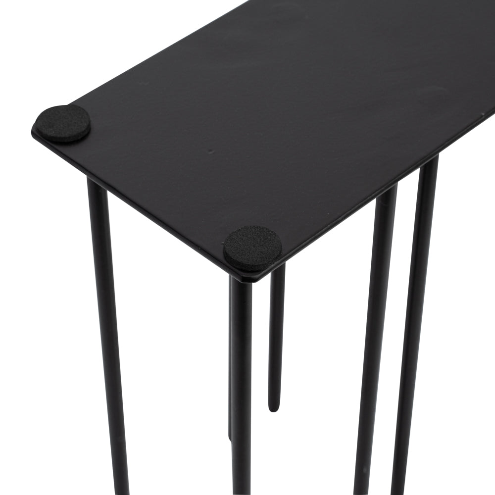 Chef 101 Black Iron Horizontal Portion Cup / Lid Organizer - 3 Section - 8 1/4" x 3" x 6" - 1 count box