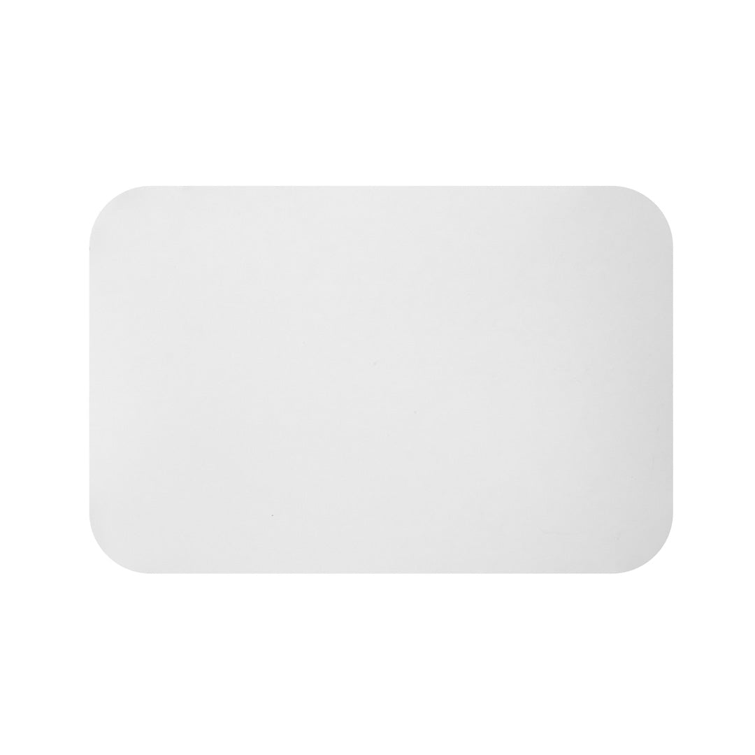 Foil Lux White Paper Flat Foil-Laminated Board Lid - Fits 4 lb Take Out Container - 100 count box