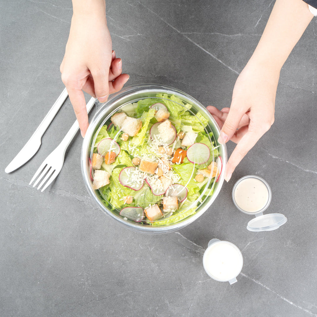 Foil Lux Clear Plastic Take Out Container Lid - Fits 45 oz - 200 count box
