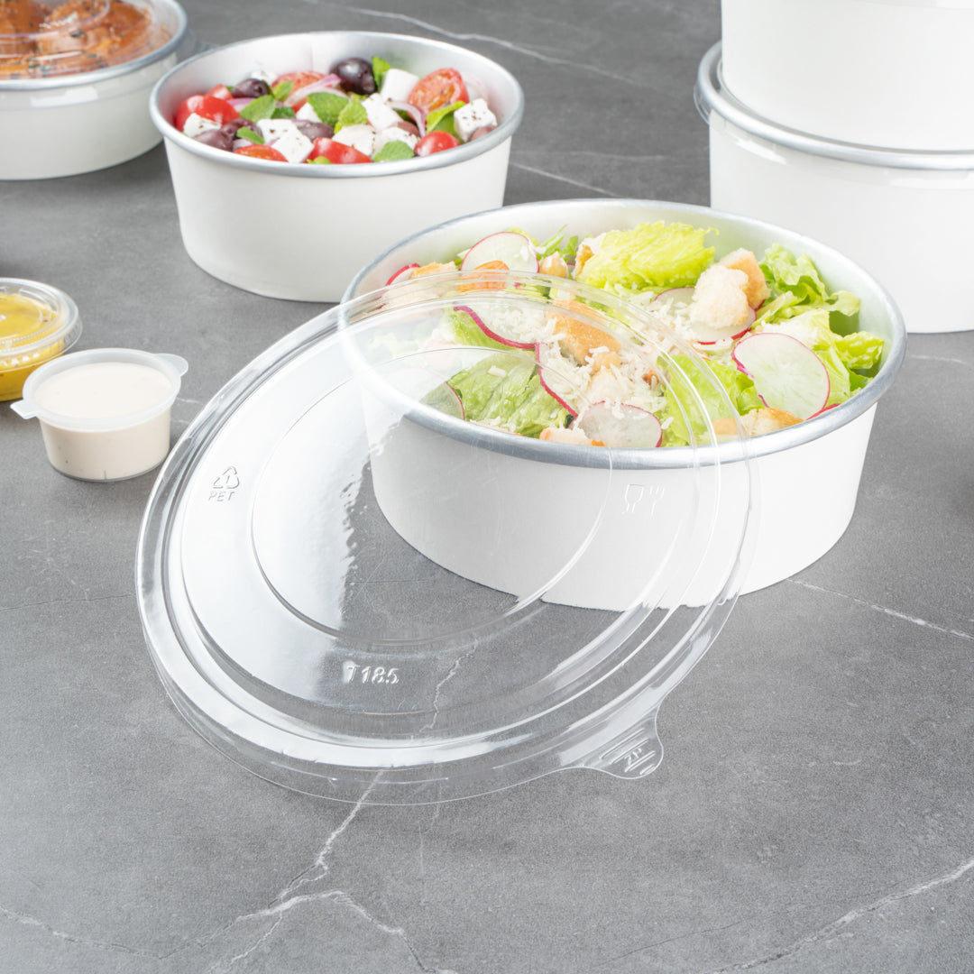 Foil Lux Clear Plastic Take Out Container Lid - Fits 45 oz - 200 count box