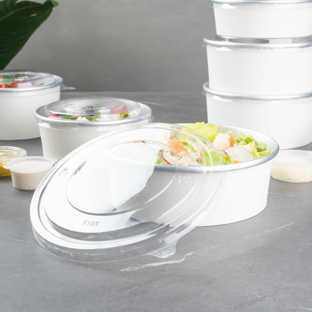 Foil Lux Clear Plastic Take Out Container Lid - Fits 45 oz - 200 count box