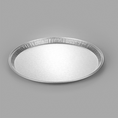 Foil Lux Round Aluminum Catering Tray - 16" - 10 count box