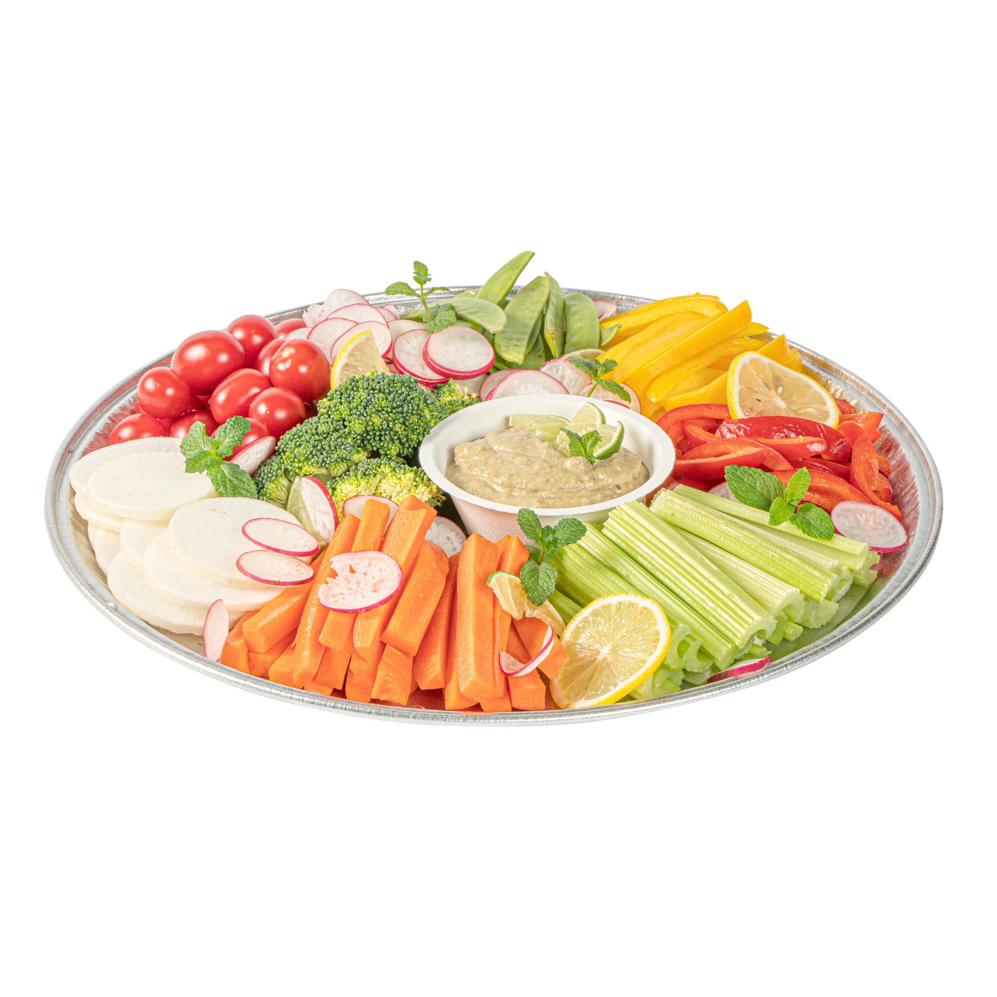Foil Lux Round Aluminum Catering Tray - 16" - 20 count box