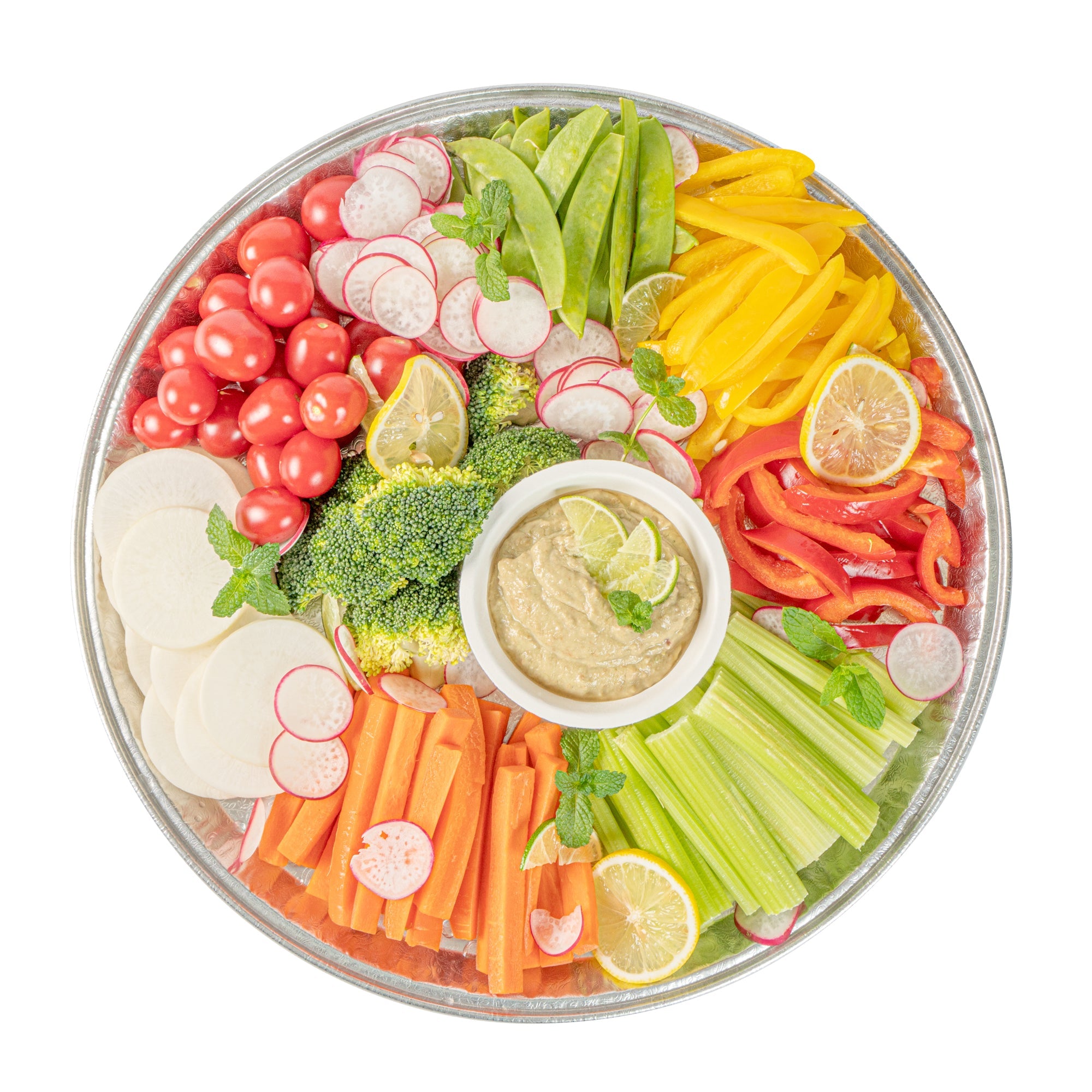 Foil Lux Round Aluminum Catering Tray - 16" - 20 count box