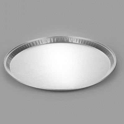 Foil Lux Round Aluminum Catering Tray - 18" - 10 count box