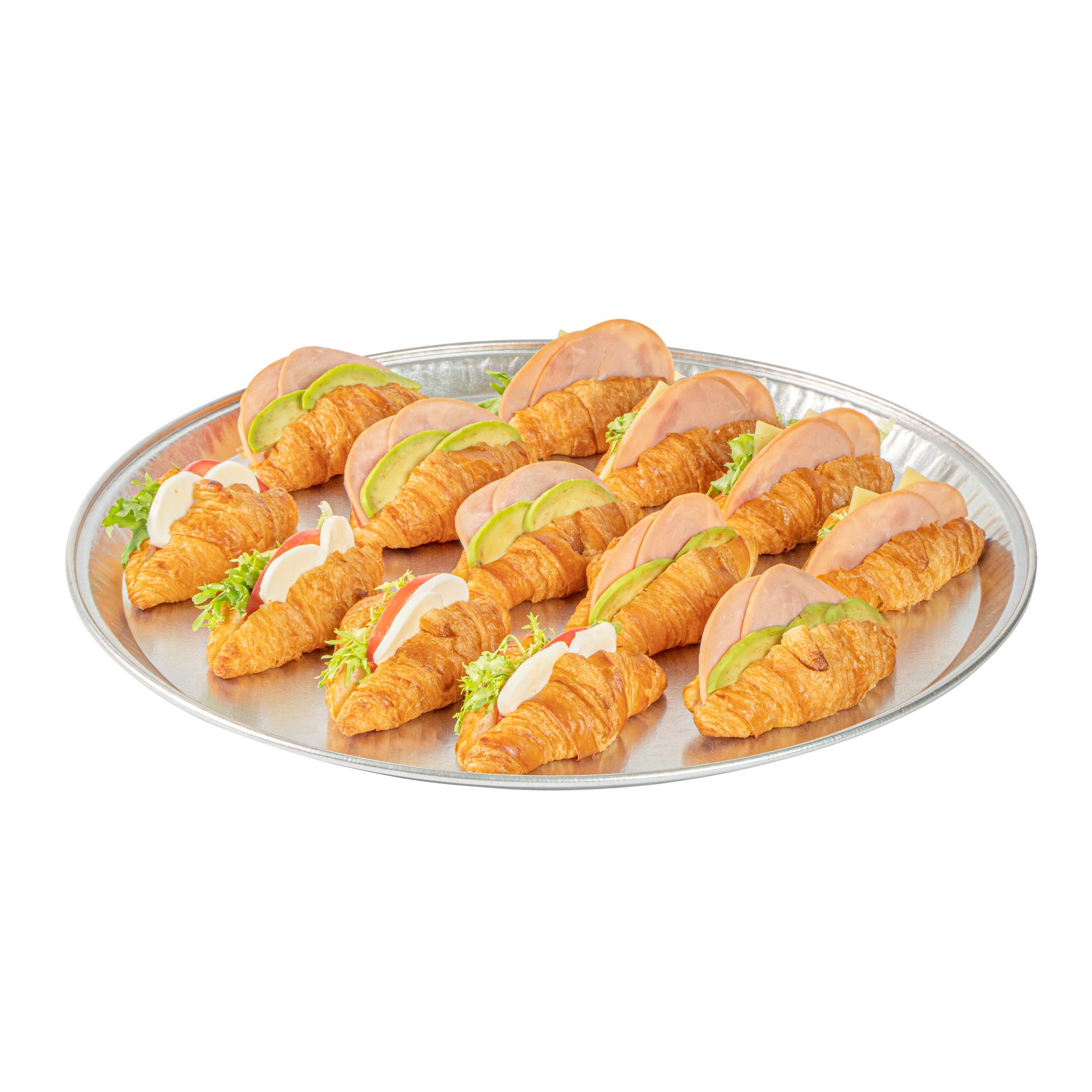 Foil Lux Round Aluminum Catering Tray - 18" - 20 count box