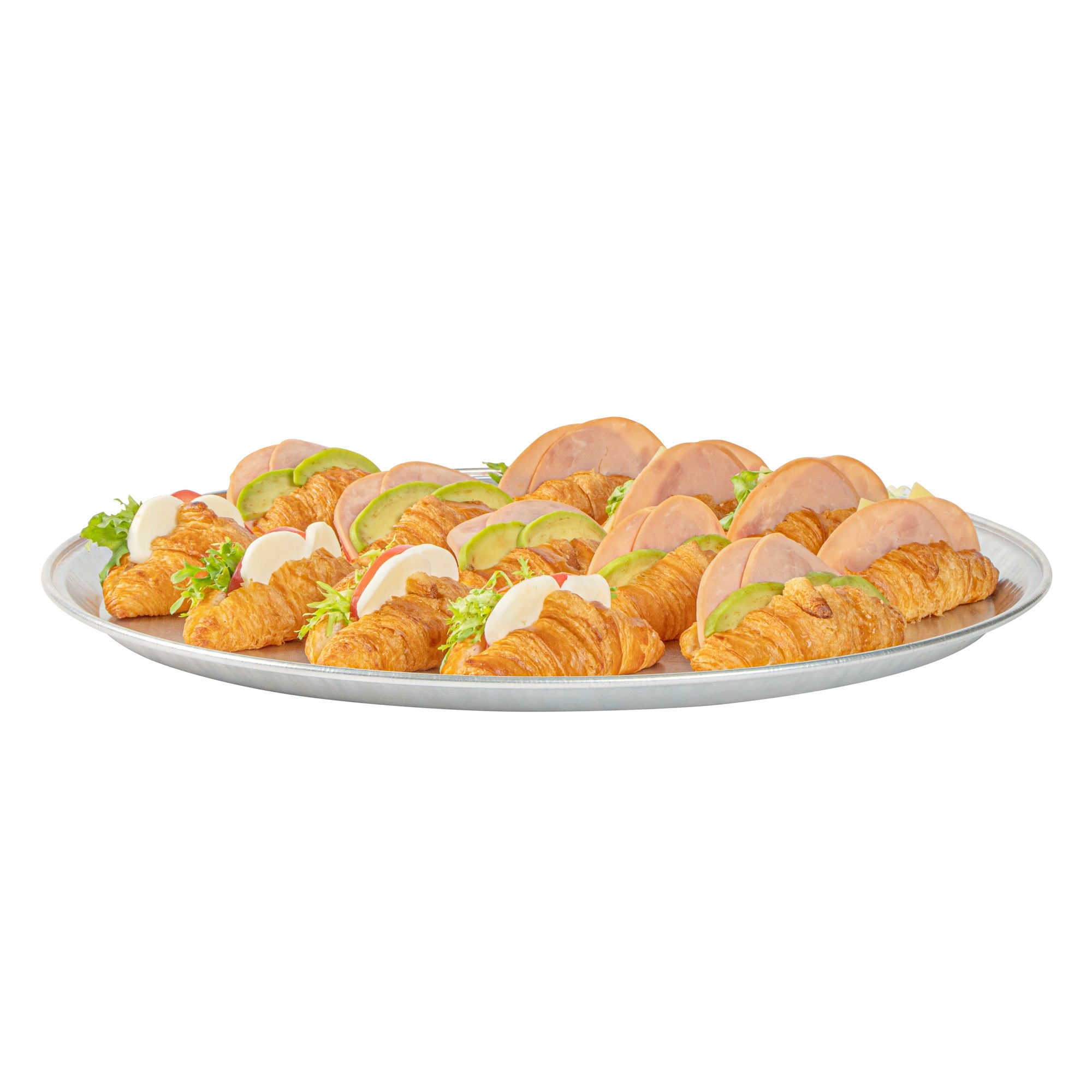 Foil Lux Round Aluminum Catering Tray - 18" - 20 count box