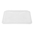 Foil Lux Oblong Clear Plastic Lid - Fits 2 1/4 lb Container - 100 count box
