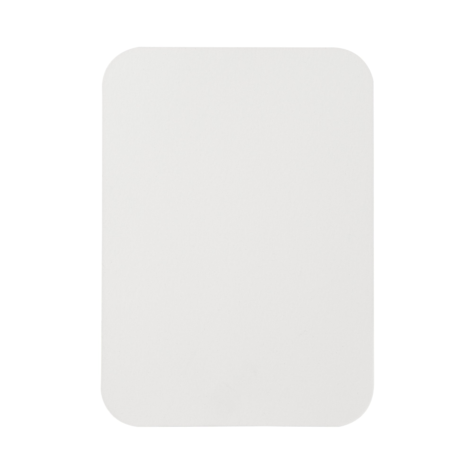 Foil Lux Oblong White Foil-Laminated Board Lid - Fits 5 lb Container - 100 count box