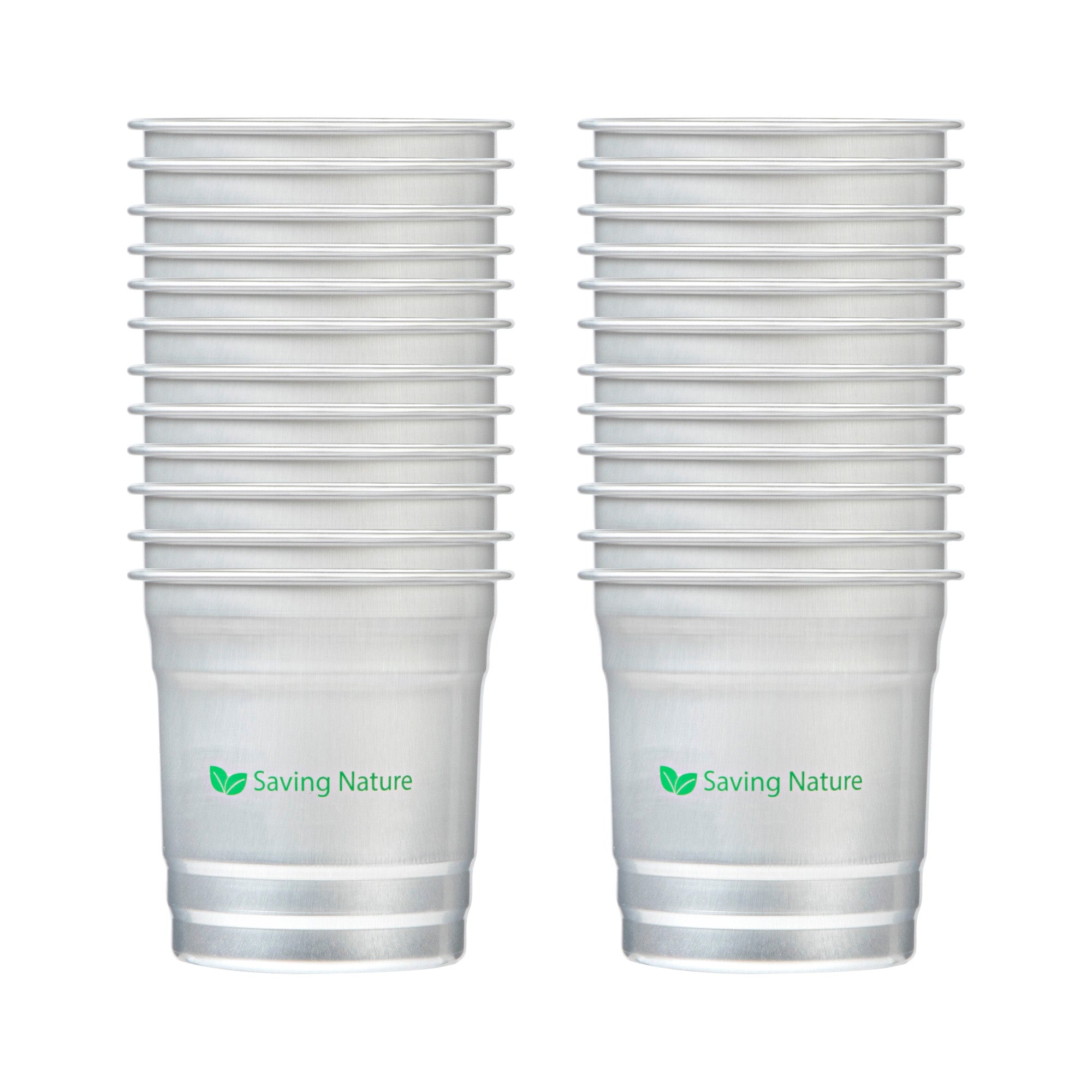 Saving Nature 10 oz Aluminum Drinking Cup - 3 1/2" x 3 1/2" x 3" - 100 count box