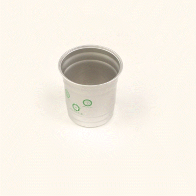 Saving Nature 10 oz Aluminum Drinking Cup - 3 1/2" x 3 1/2" x 3" - 100 count box