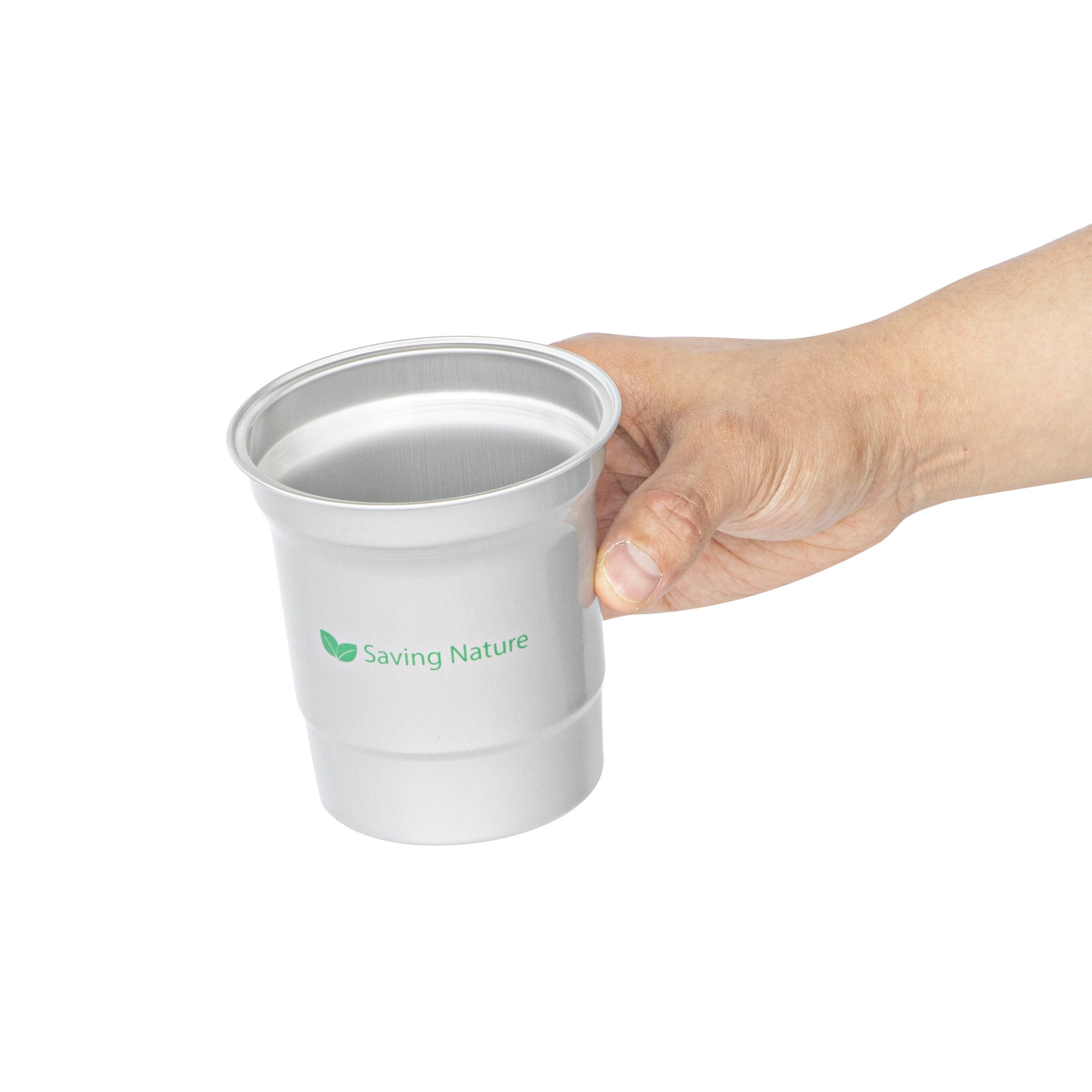 Saving Nature 16 oz Aluminum Drinking Cup - 3 3/4" x 3 3/4" x 4" - 100 count box