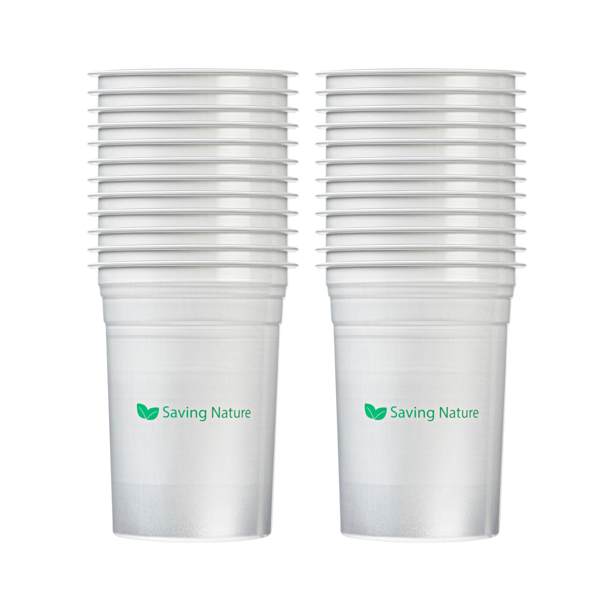 Saving Nature 20 oz Aluminum Drinking Cup - 3 3/4" x 3 3/4" x 5" - 10 count box