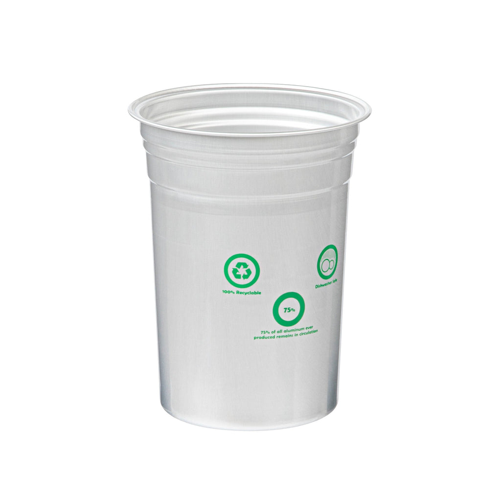 Saving Nature 20 oz Aluminum Drinking Cup - 3 3/4" x 3 3/4" x 5" - 100 count box