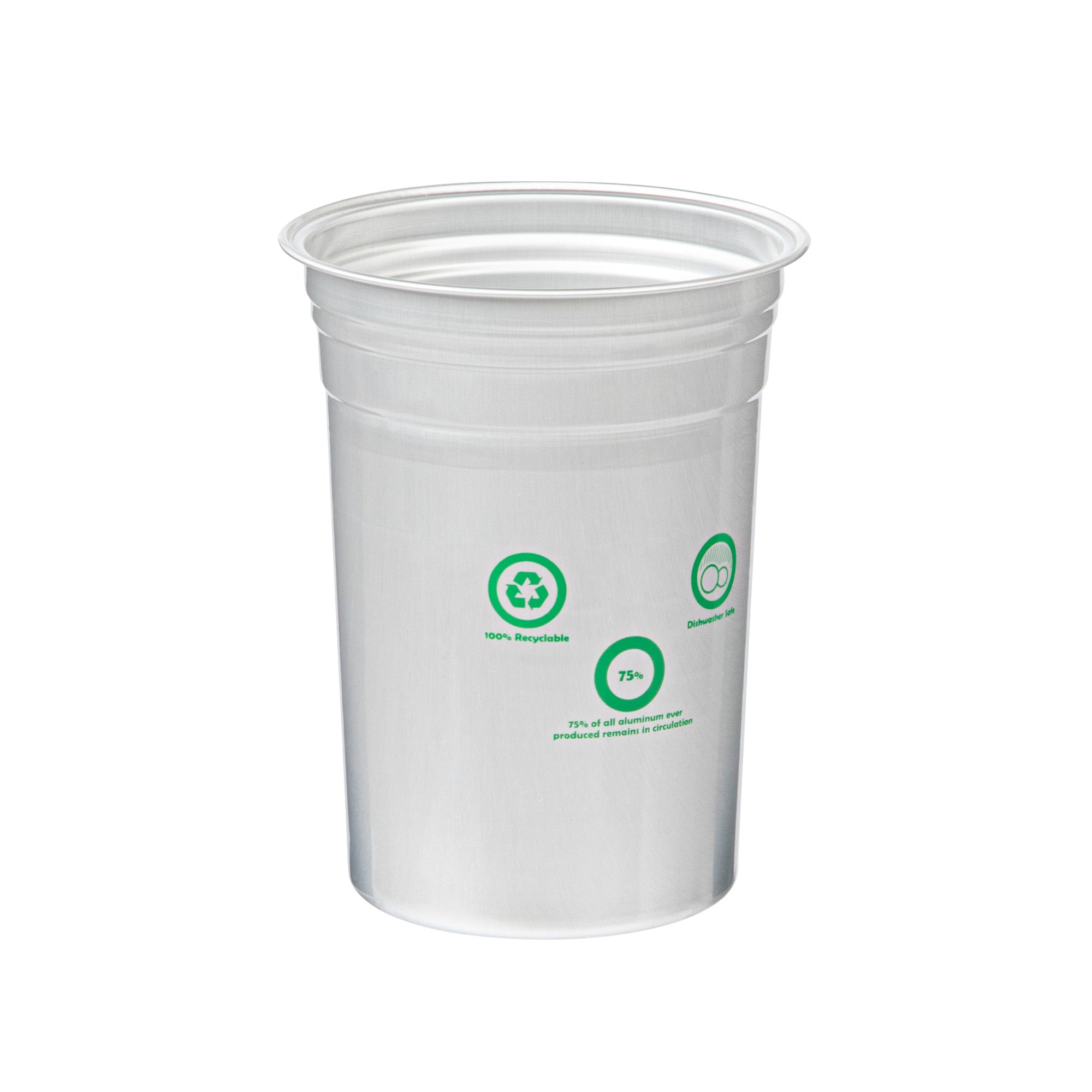 Saving Nature 20 oz Aluminum Drinking Cup - 3 3/4" x 3 3/4" x 5" - 100 count box