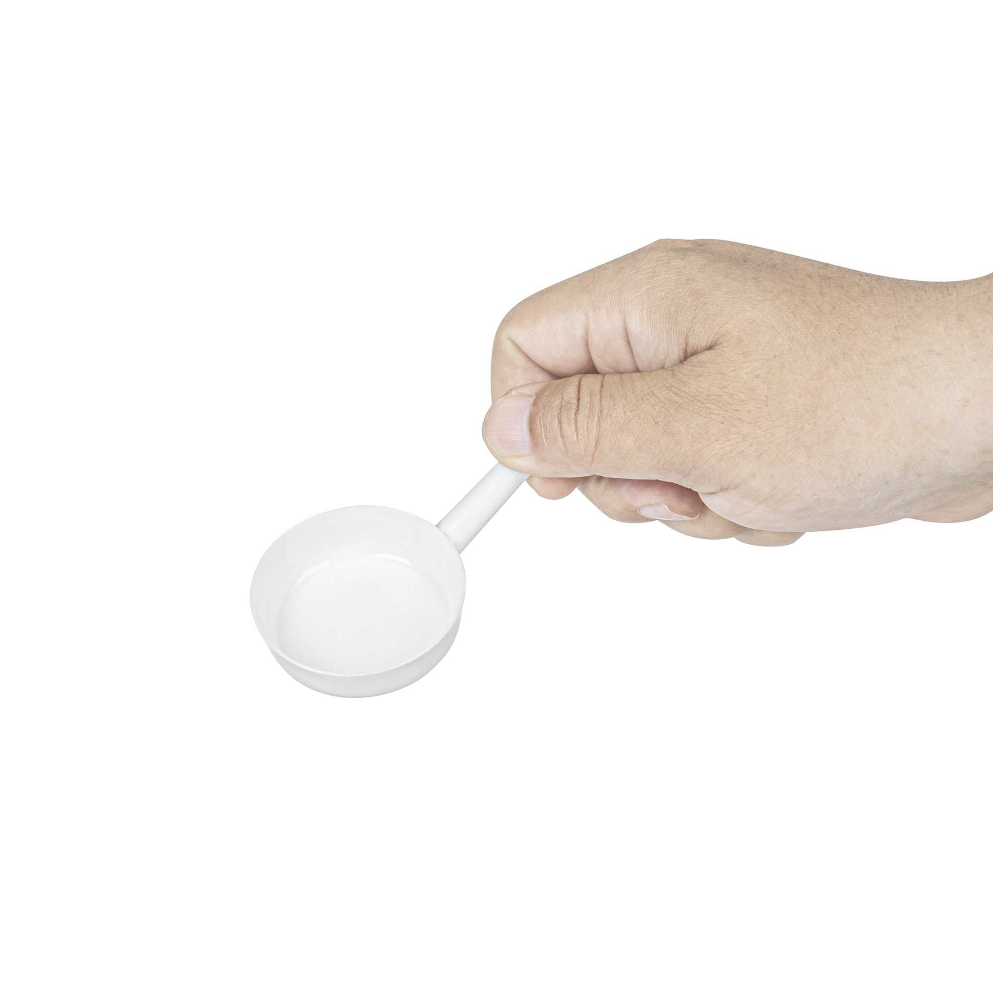 Mini Serve 1 oz Round White Plastic Mini Sauce Pan - 3 1/4" x 2" x 1/2" - 100 count box