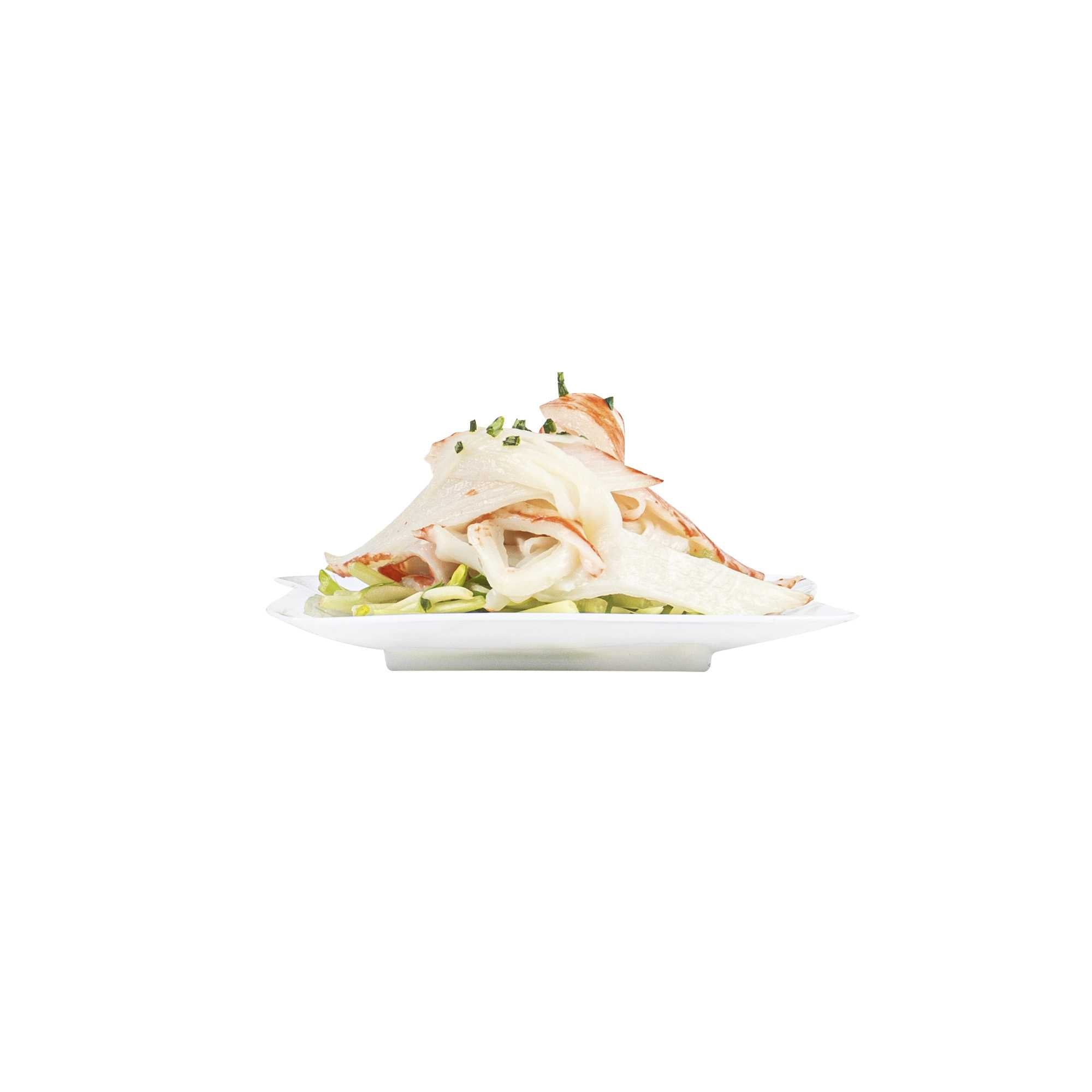 Mini Serve Square White Plastic Aqua Plate - 3" x 3" - 100 count box