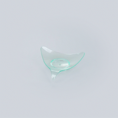 Mini Serve Triangle Seagreen Plastic Shooting Star Appetizer Plate - 3" x 3" - 100 count box