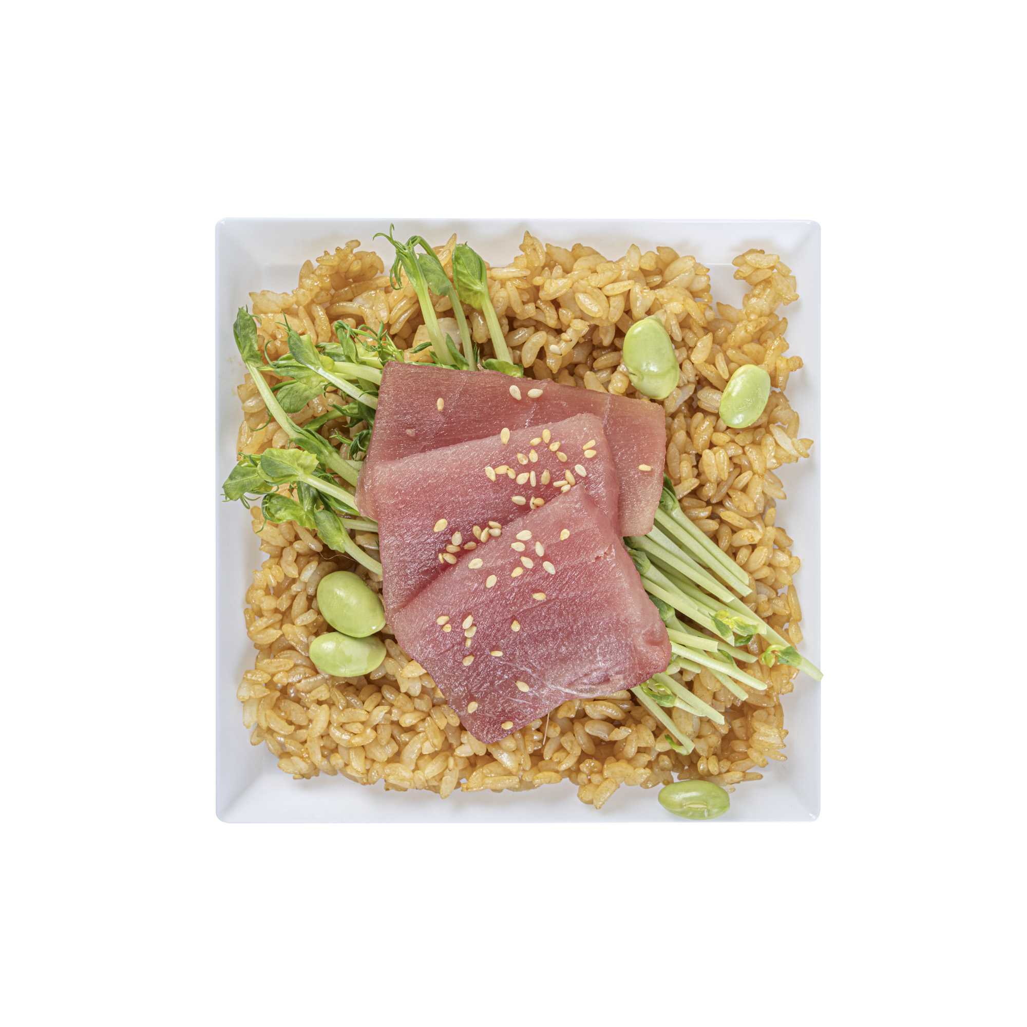 Mini Serve Square White Plastic Medium Modern Plate - 5" x 5" - 100 count box