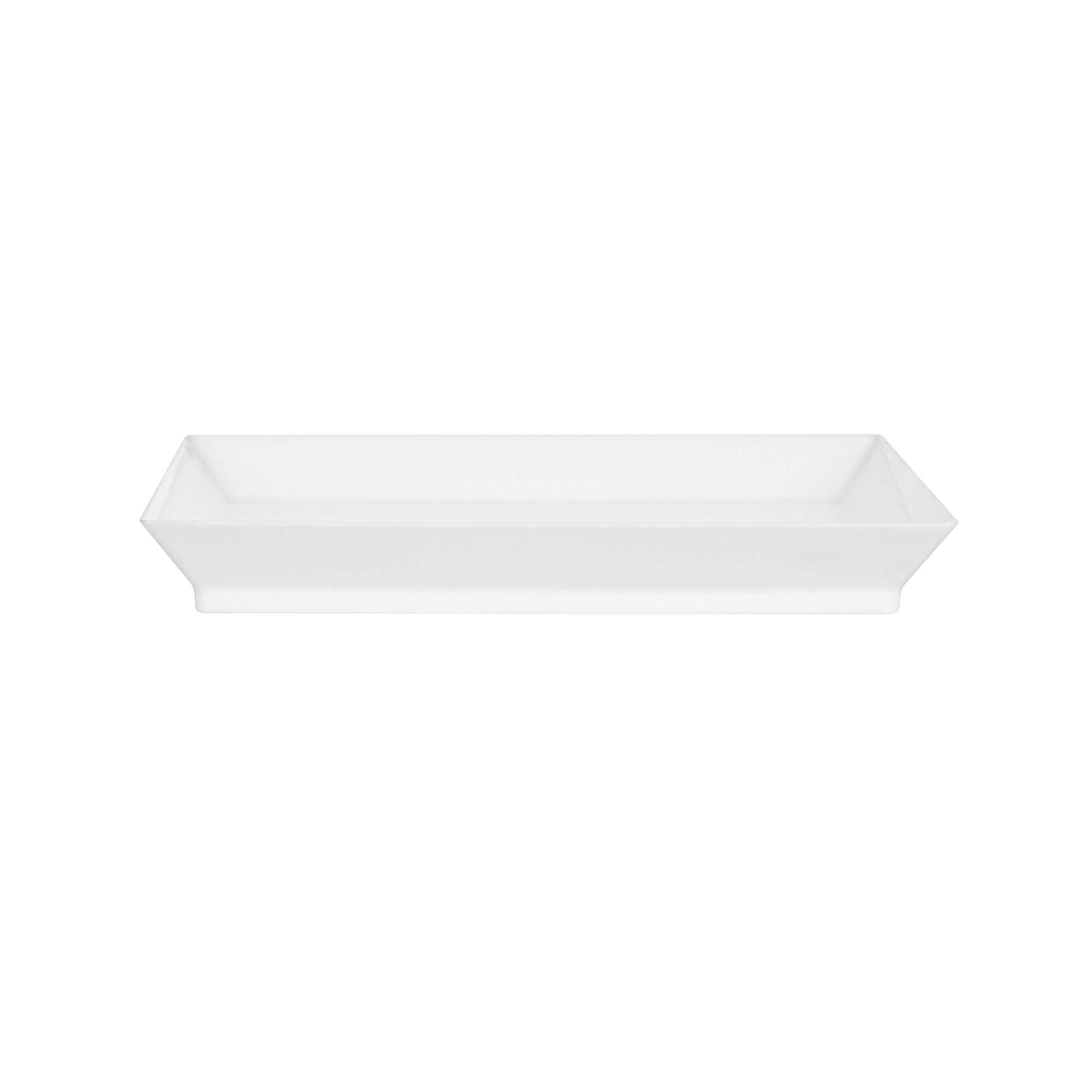 Mini Serve Square White Plastic Medium Modern Plate - 5" x 5" - 100 count box
