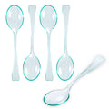 Mini Serve Seagreen Plastic Mini Spoon - 4" - 100 count box
