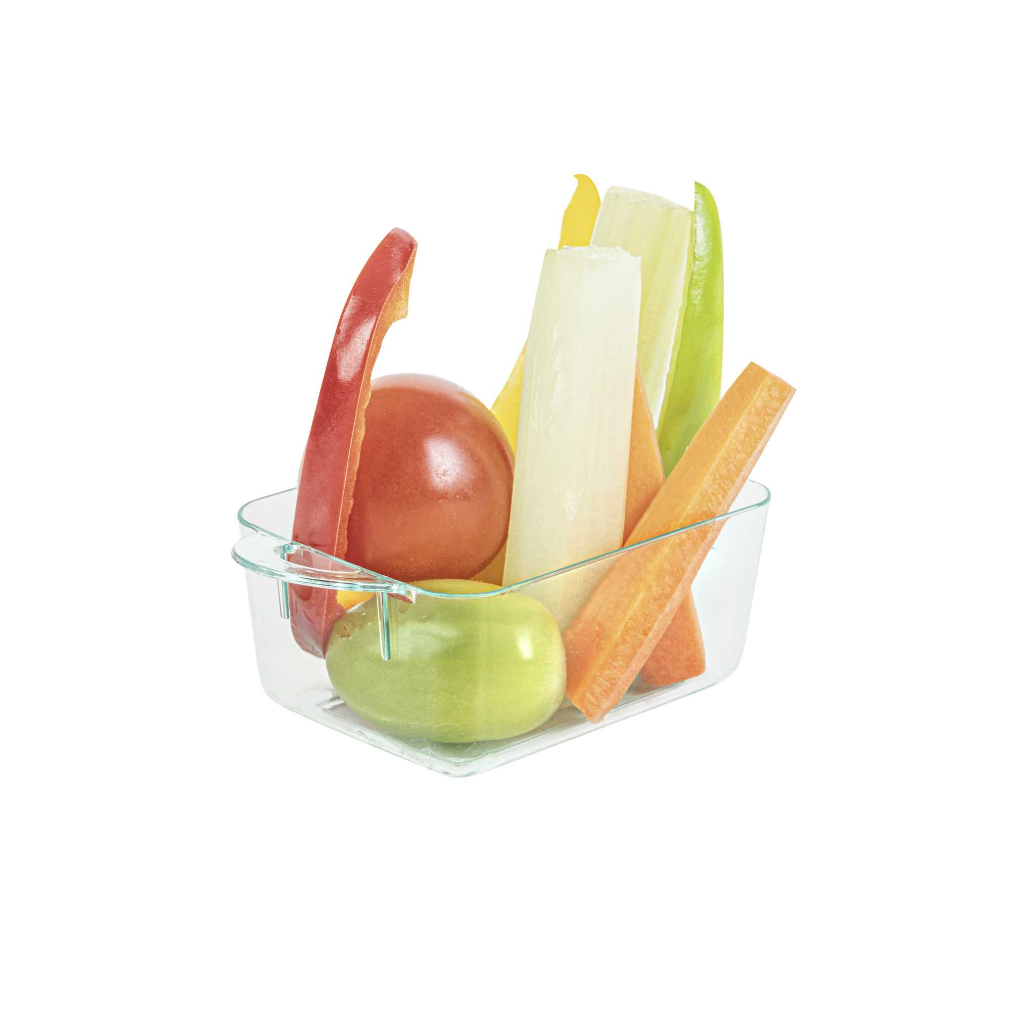 Mini Serve 3 oz Rectangle Seagreen Plastic Cocotte - 3 3/4" x 2" x 1 1/2" - 100 count box