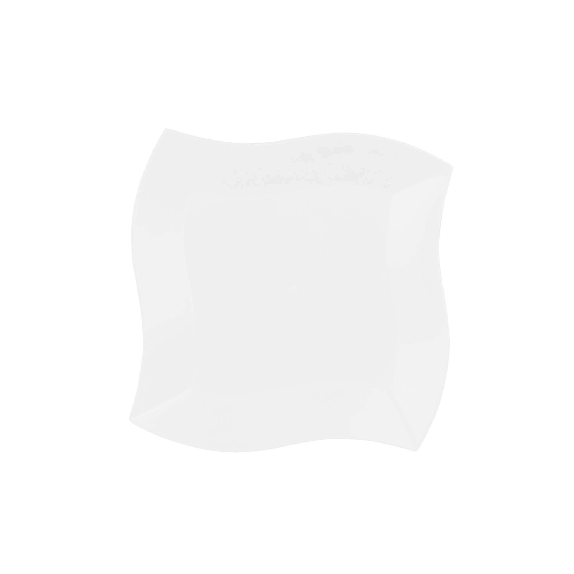 Maxi Serve Square White Plastic Large Aqua Plate - 9" x 9" x 1/2" - 100 count box