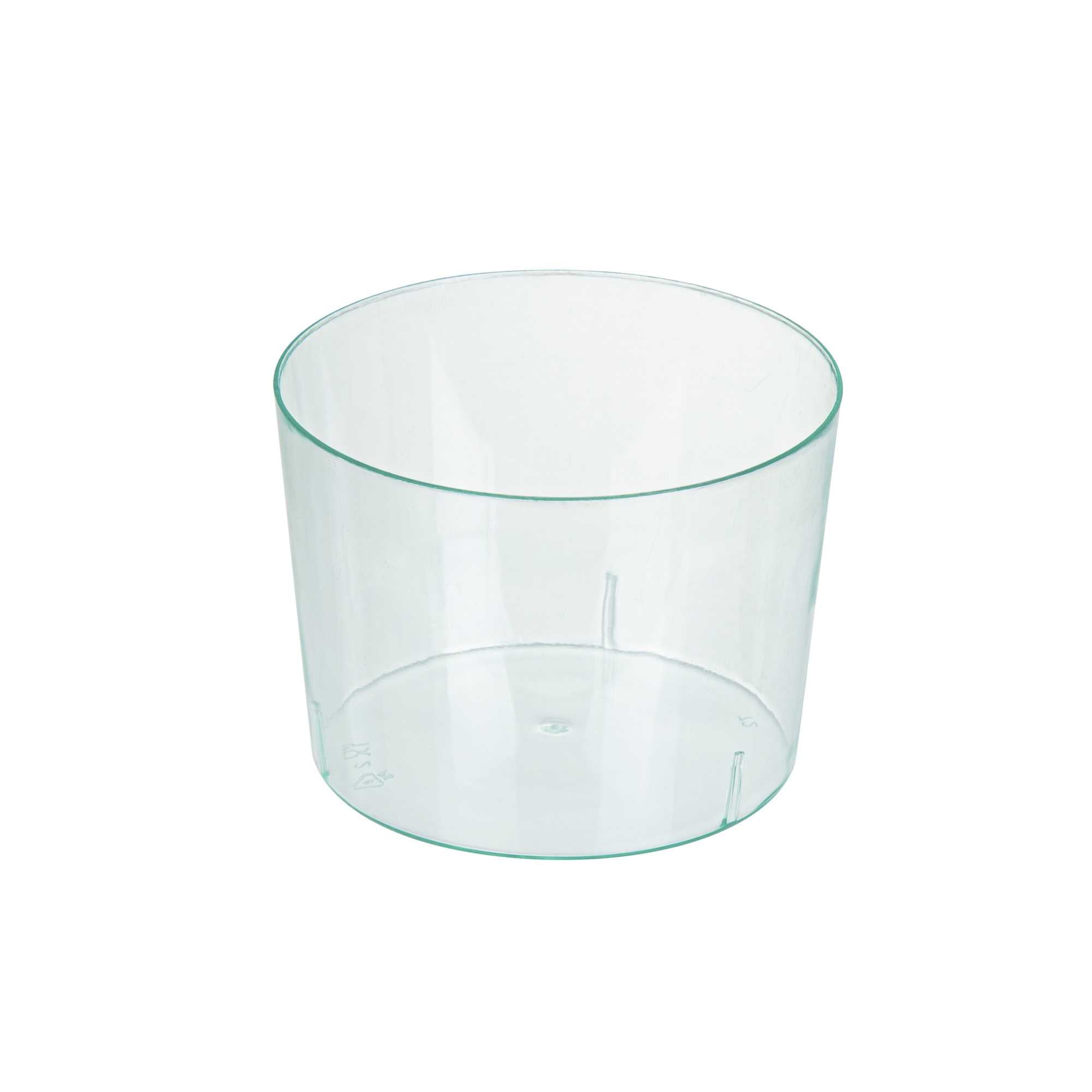 Mini Serve 6 oz Round Seagreen Plastic Cylindro Cup - 2 1/4" x 2 1/4" x 3" - 100 count box