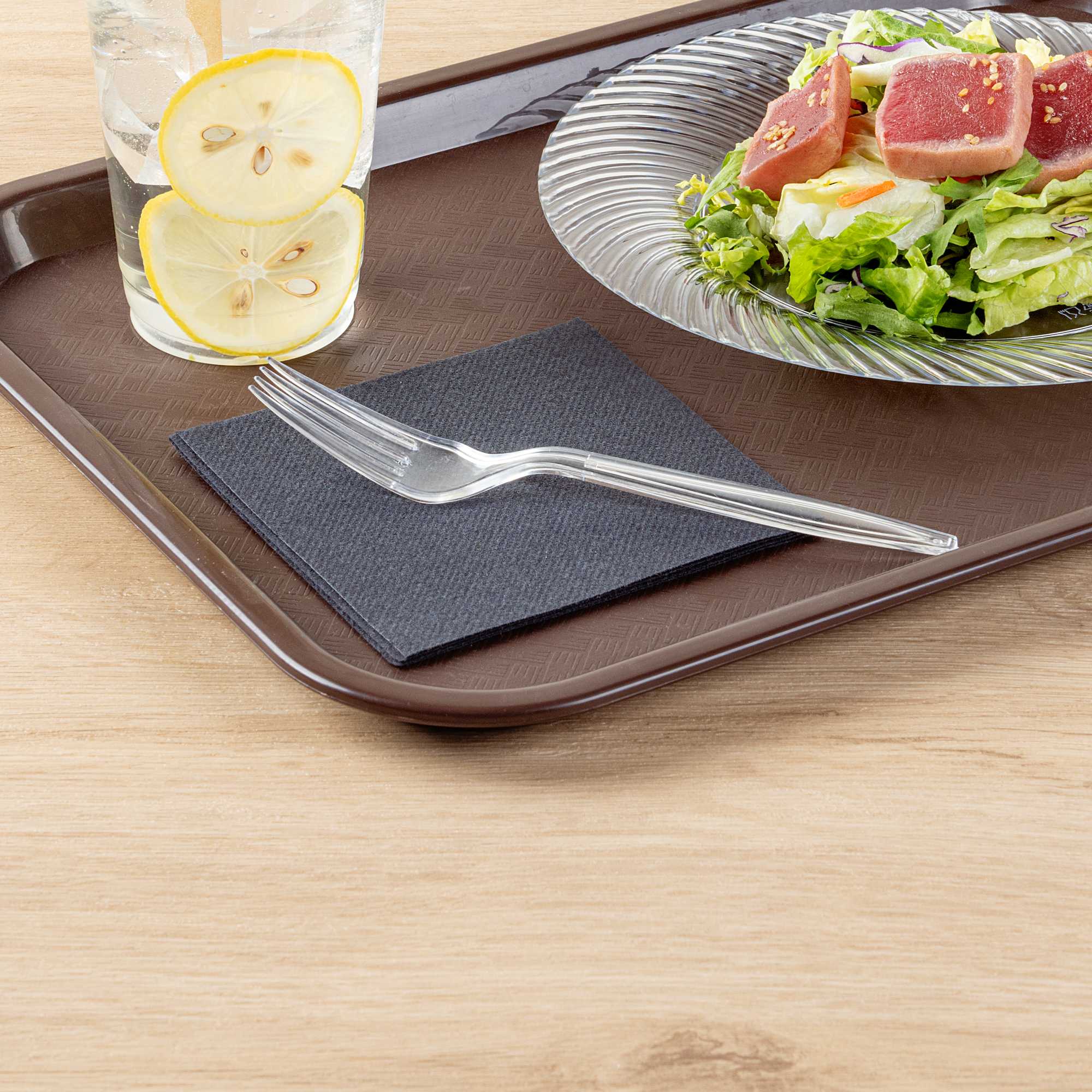 Moderna Clear Plastic Fork - 7 1/4" - 250 count box