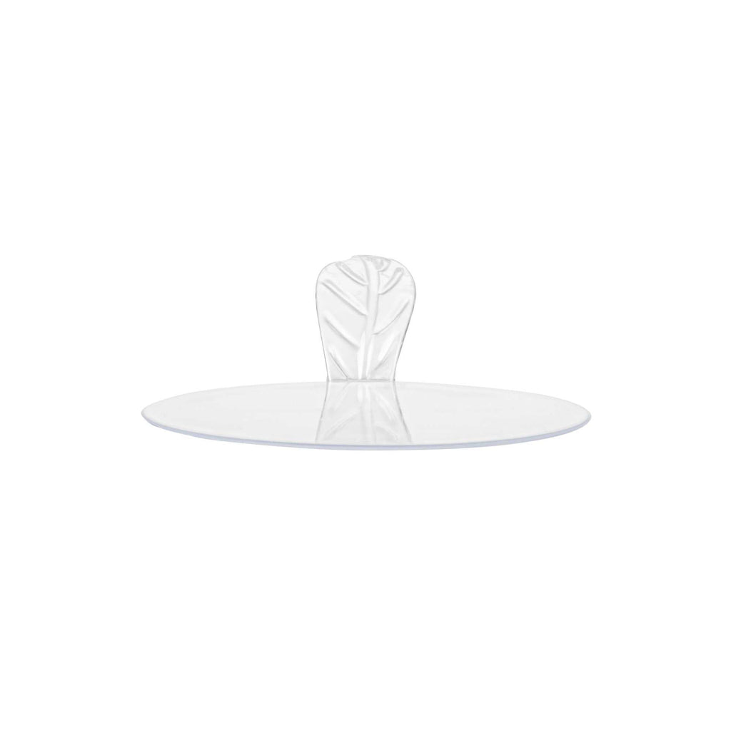 Pastry Tek Round Clear Plastic Pastry Pallet - 3" x 3" x 1" - 25 count box